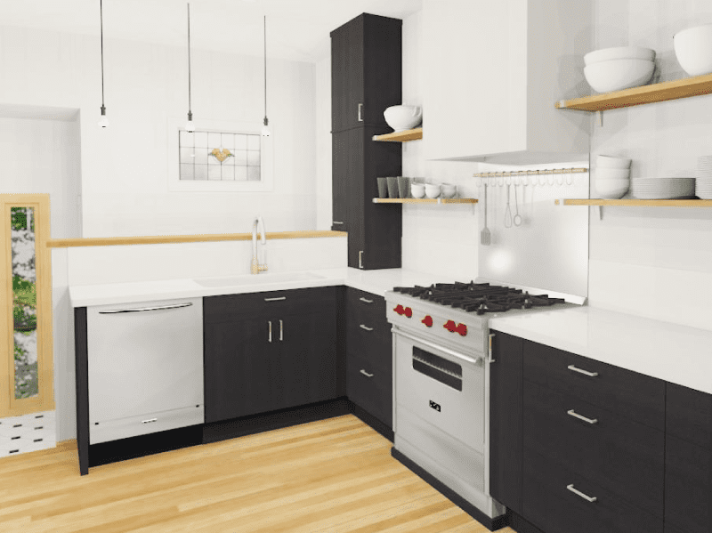 Design-Build kitchen remodel rendering