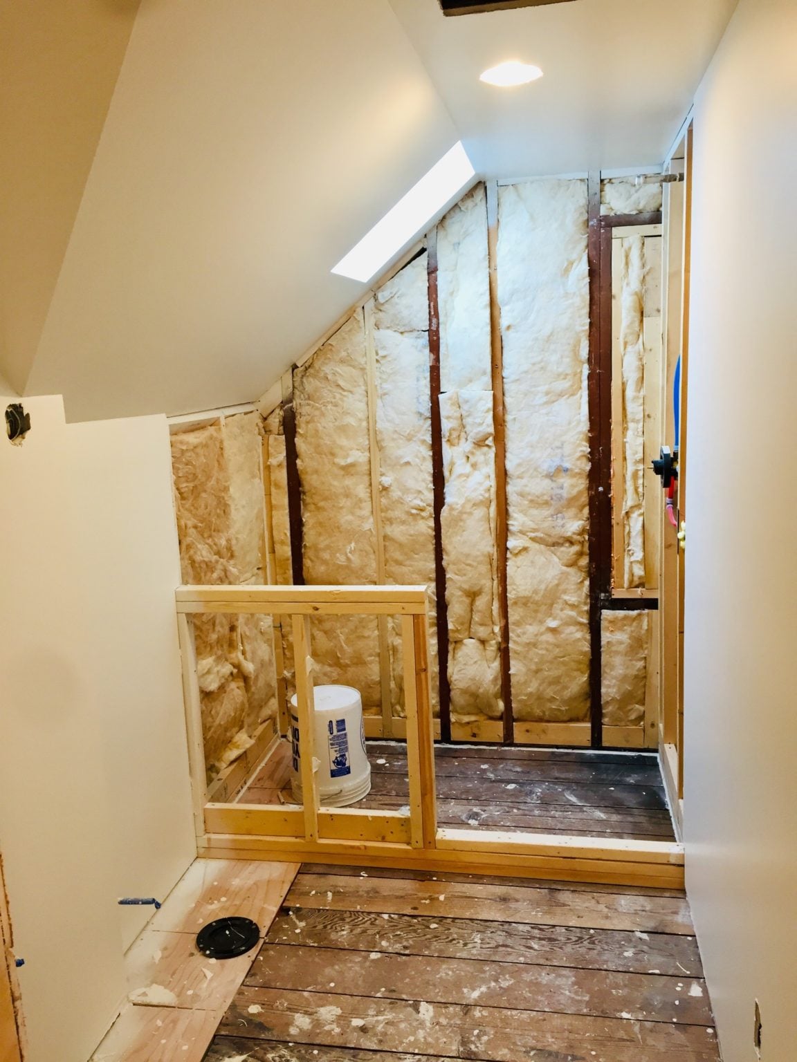 Second Floor Bathroom Shower Addition