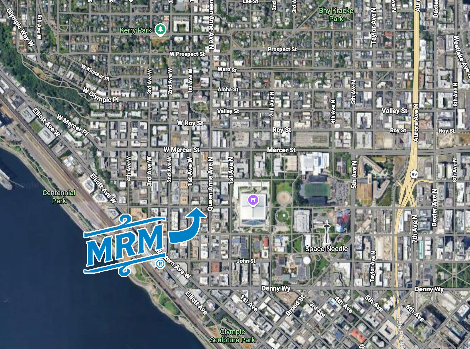 MRM new office map